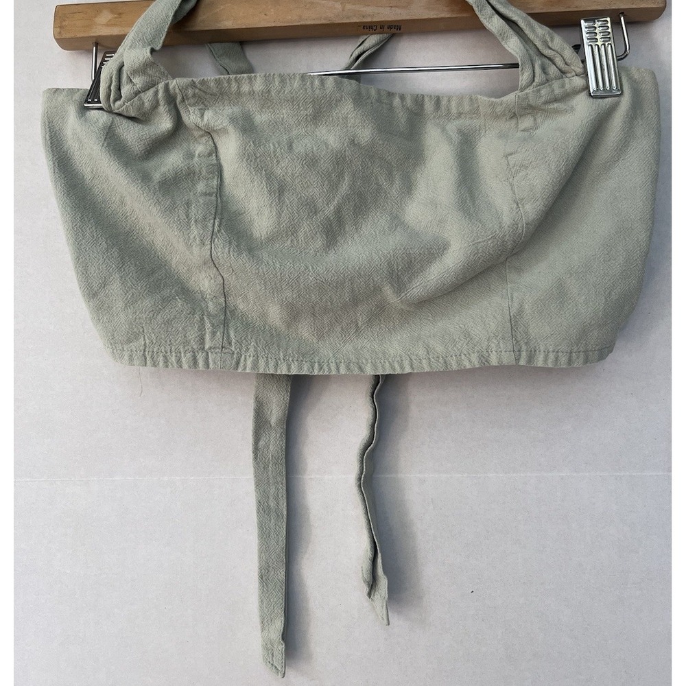 Kendall & Kylie‎ Green Ruffled Cropped Tank Top Size Small